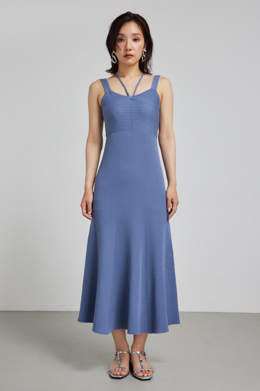 rienda「バストギャザーホルターマーメイドワンピース」|ワンピース|