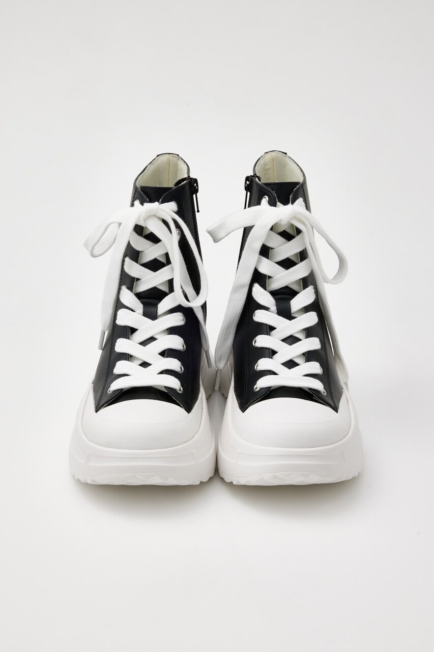 rienda「ボリュームソールフェイクレザースニーカー」|スニーカー|