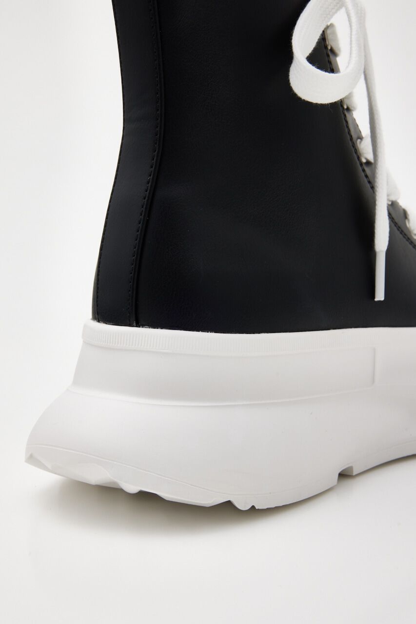 rienda「ボリュームソールフェイクレザースニーカー」|スニーカー|