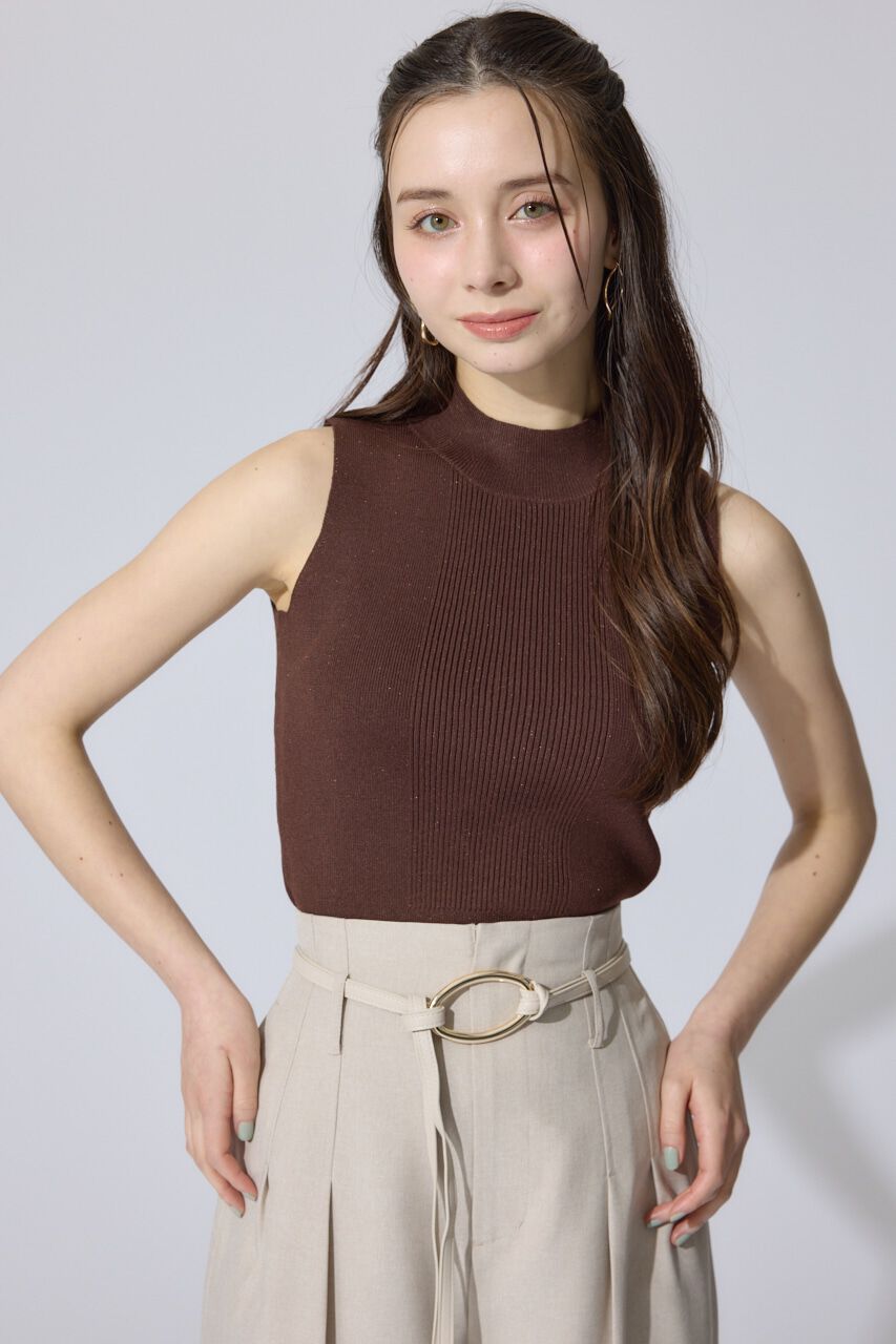 rienda「ウォッシャブルリブタンクトップ」|ニット・セーター|