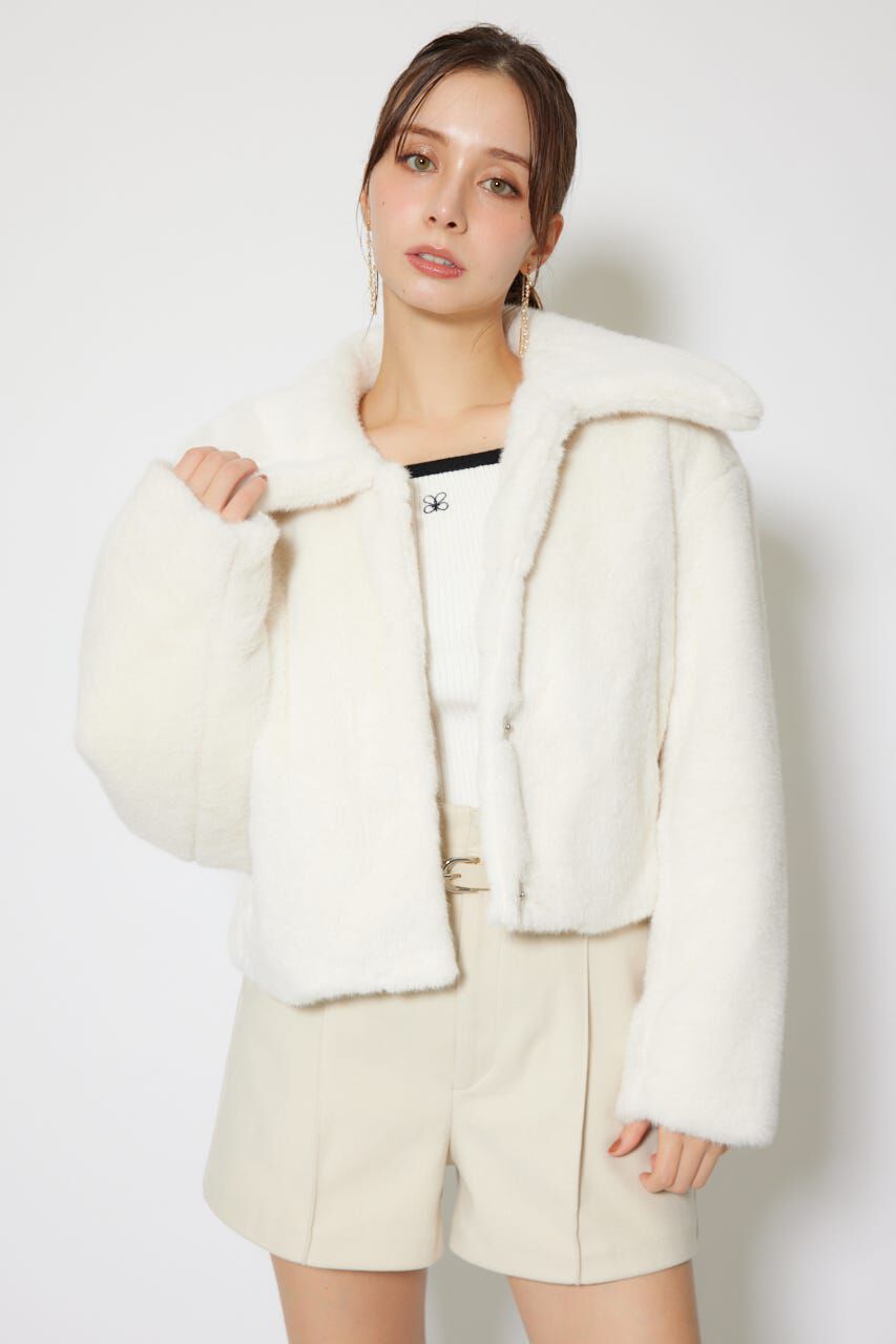 rienda「ショート丈ファージャケット」|その他|