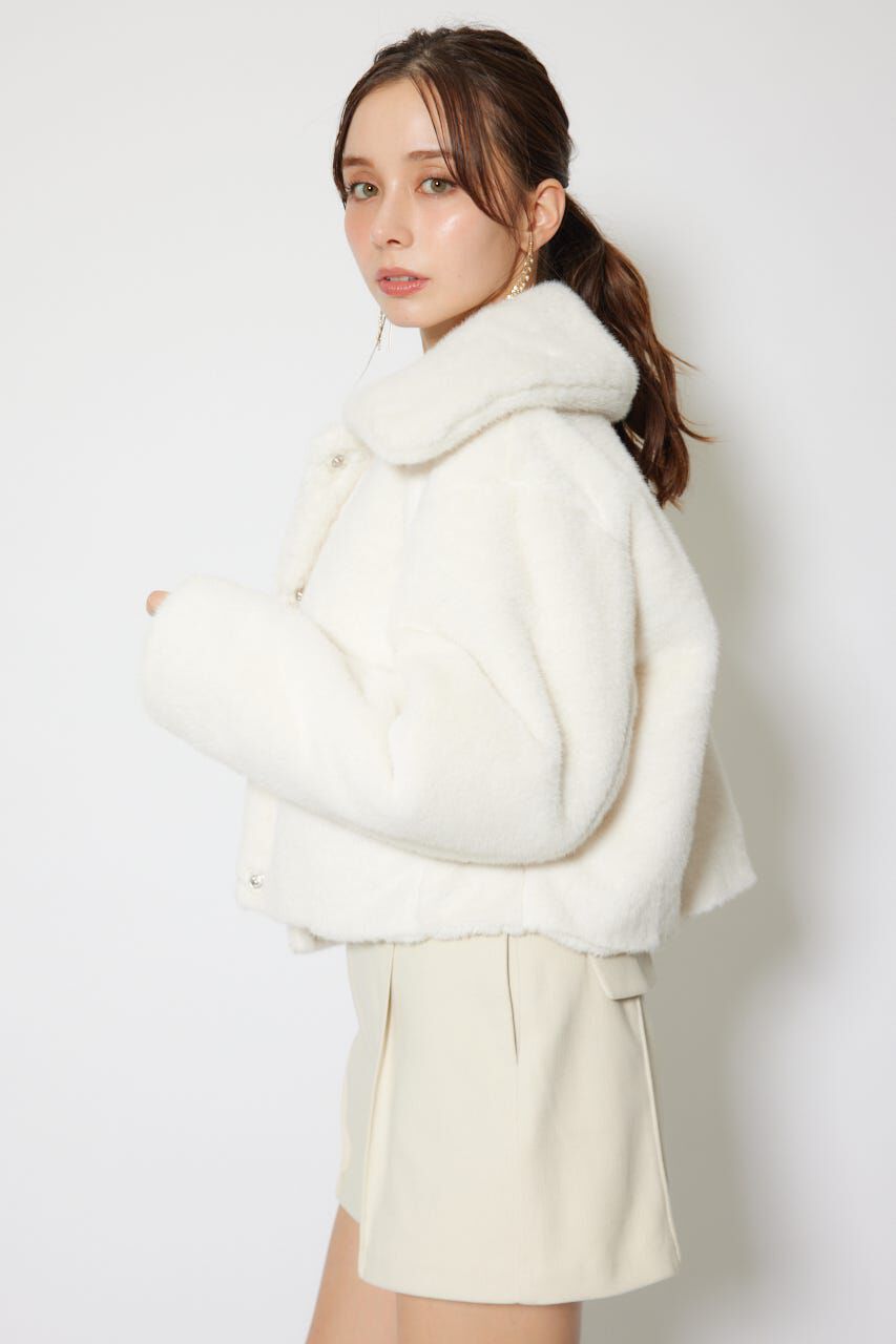 rienda「ショート丈ファージャケット」|その他|