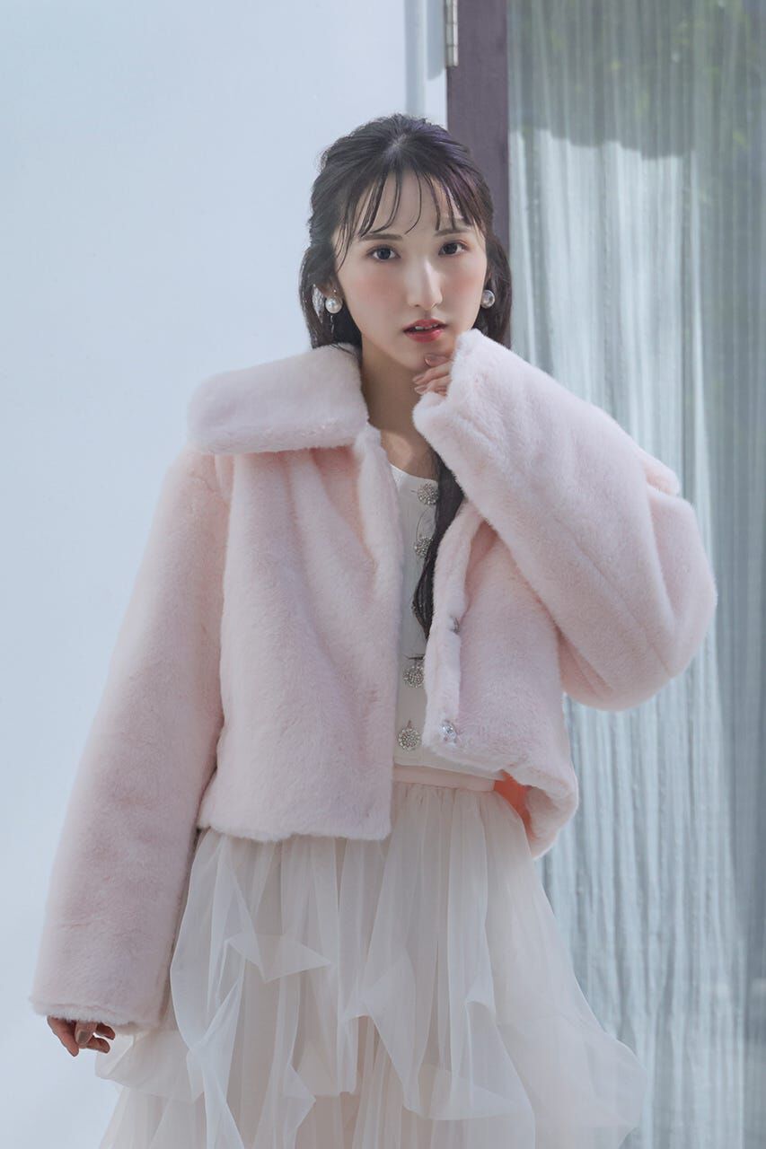 rienda「ショート丈ファージャケット」|その他|