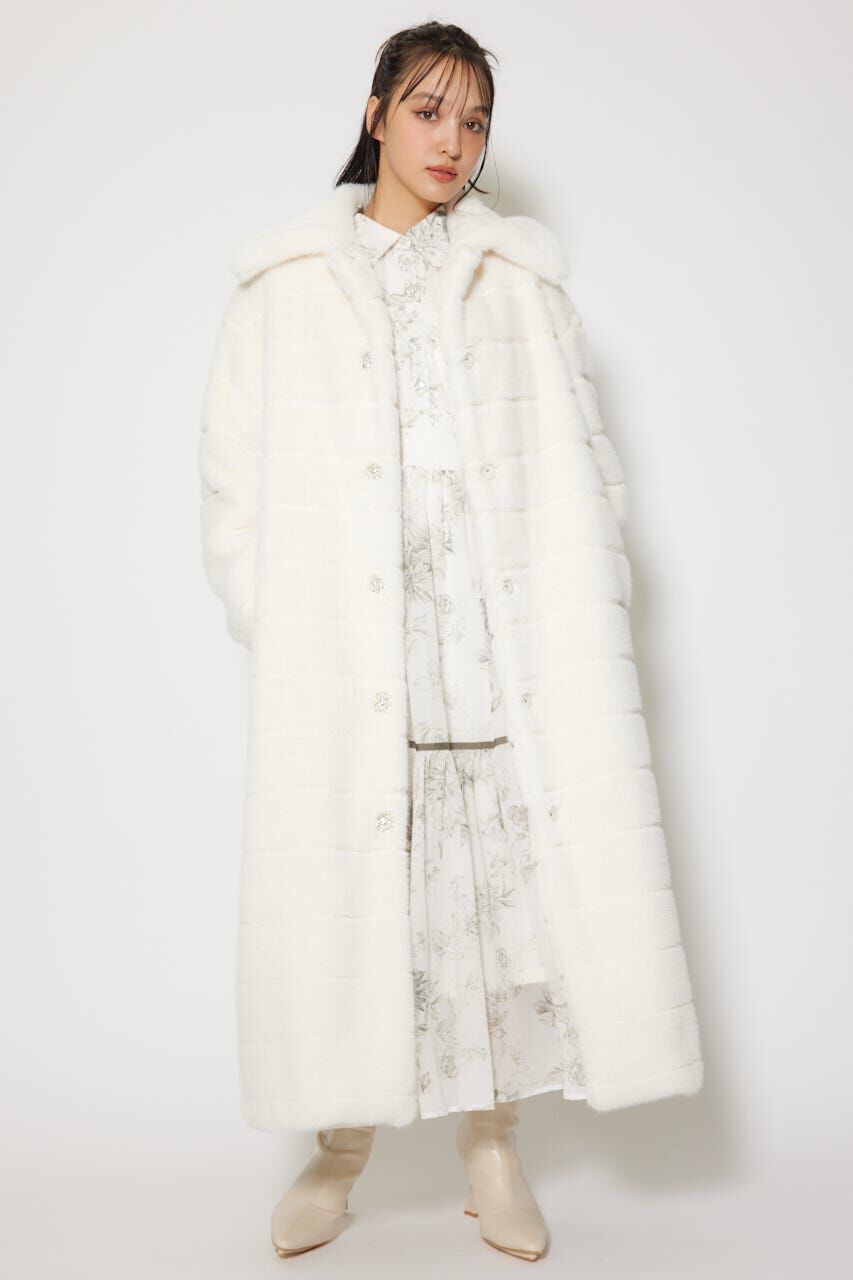 rienda「ニュアンスラインフェイクファーコート」|その他|