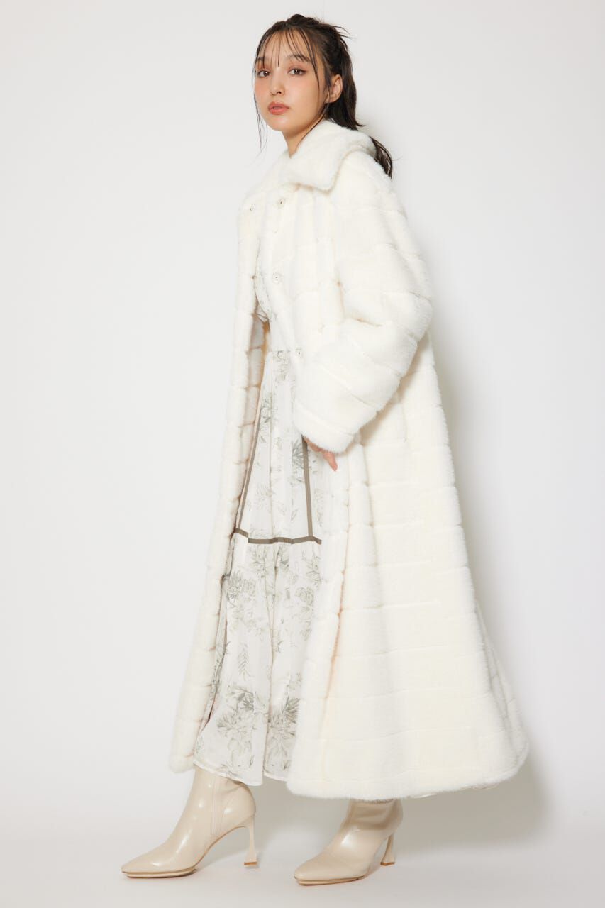 rienda「ニュアンスラインフェイクファーコート」|その他|