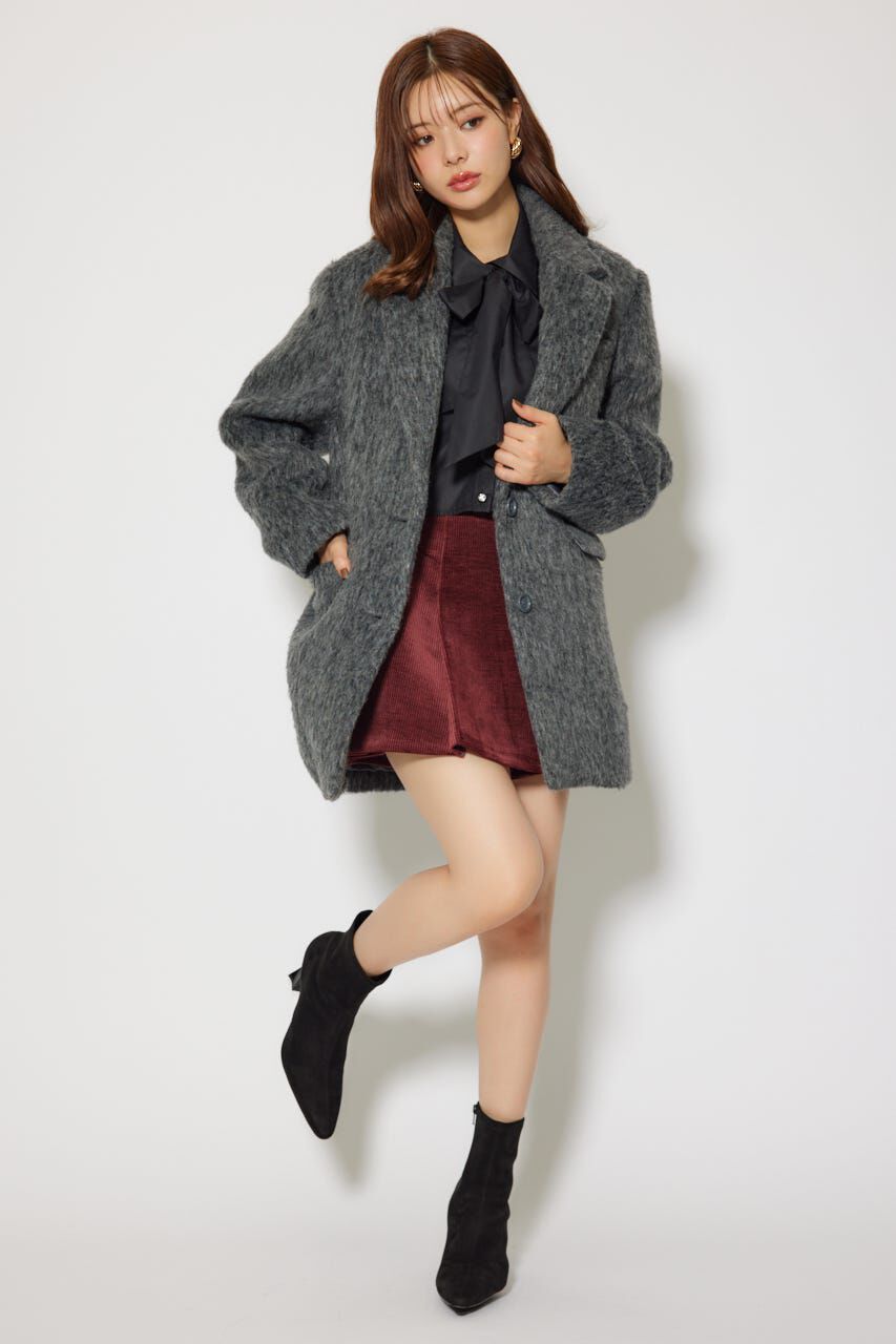 rienda「シングルシャギーテーラードジャケットコート」|その他|