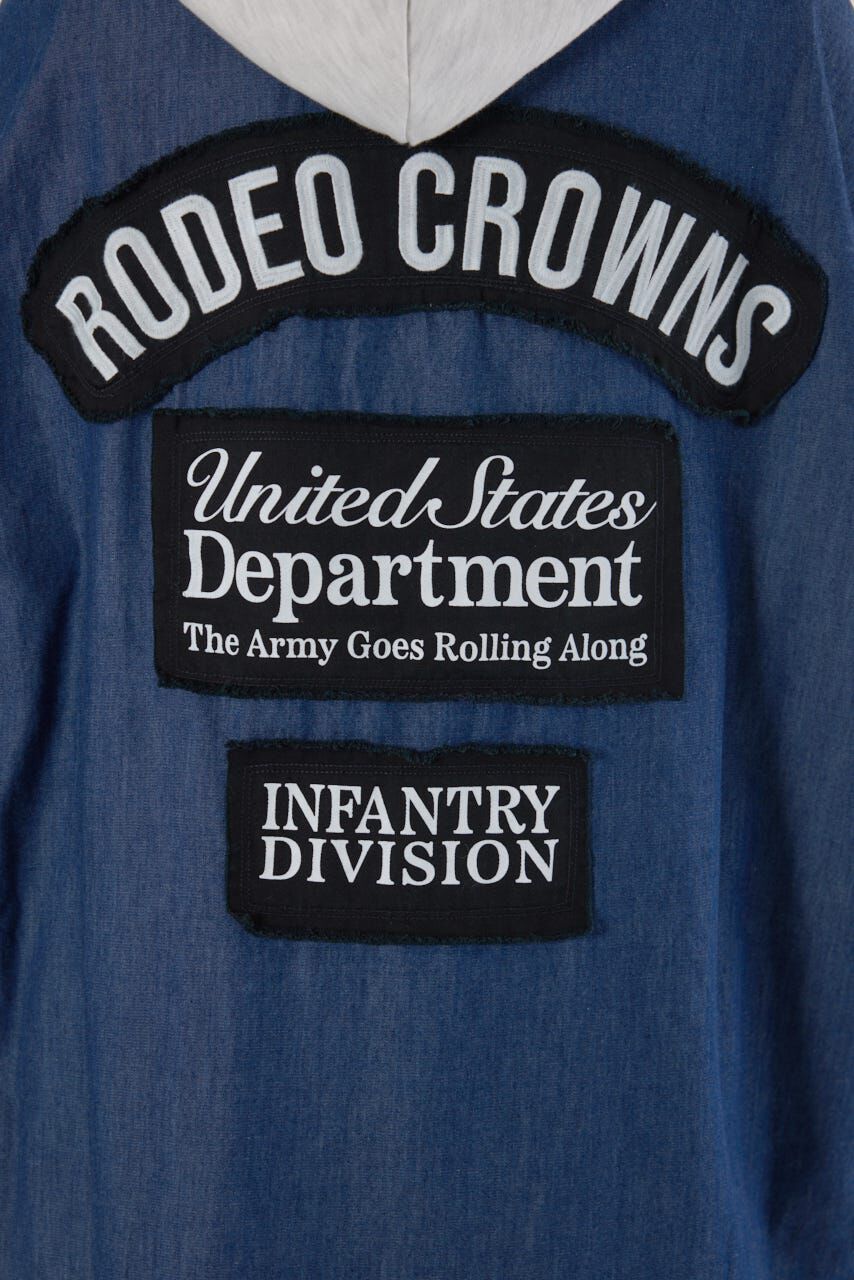 RODEO CROWNS「フード付きロゴシャツワンピース」|ワンピース|