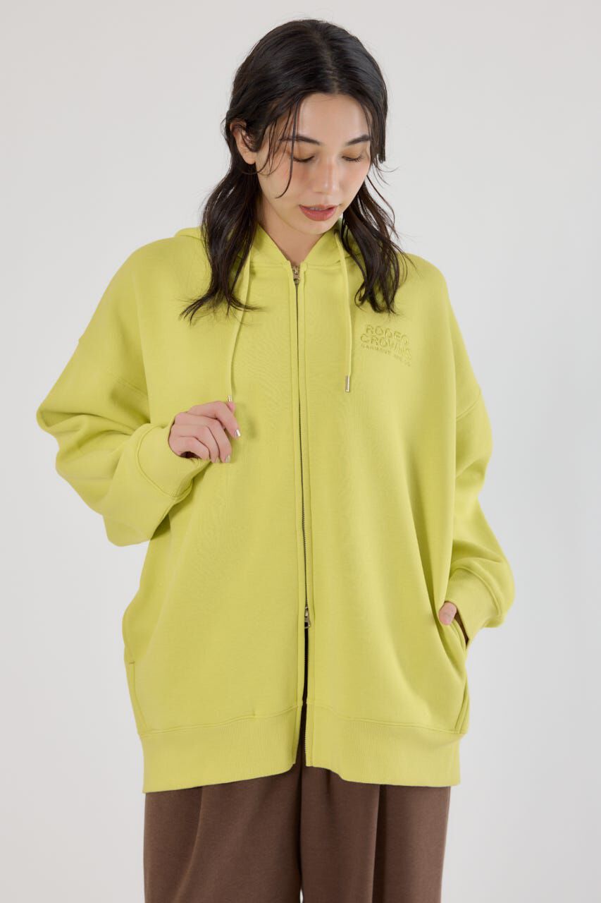 RODEO CROWNS「エンボスBIG ZIPパーカー」|パーカー|