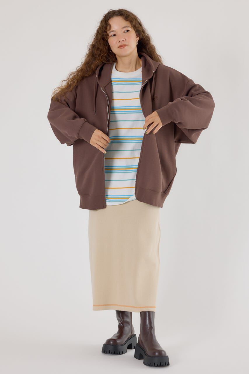 RODEO CROWNS「エンボスBIG ZIPパーカー」|パーカー|