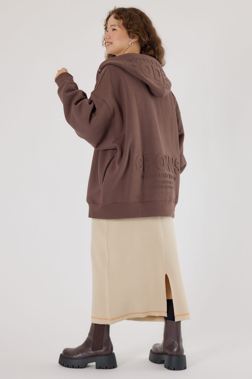 RODEO CROWNS「エンボスBIG ZIPパーカー」|パーカー|