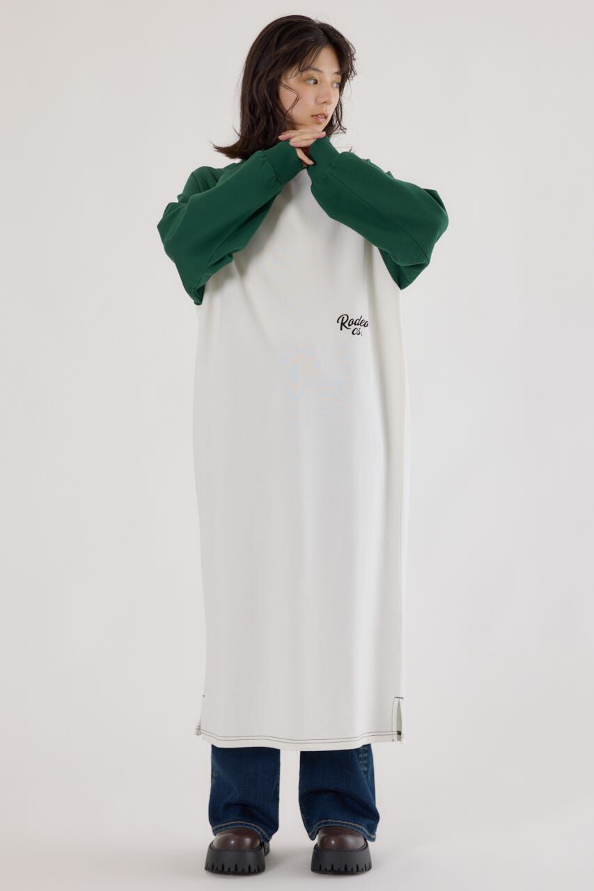 RODEO CROWNS「ラグランカラーステッチワンピース」|ワンピース|