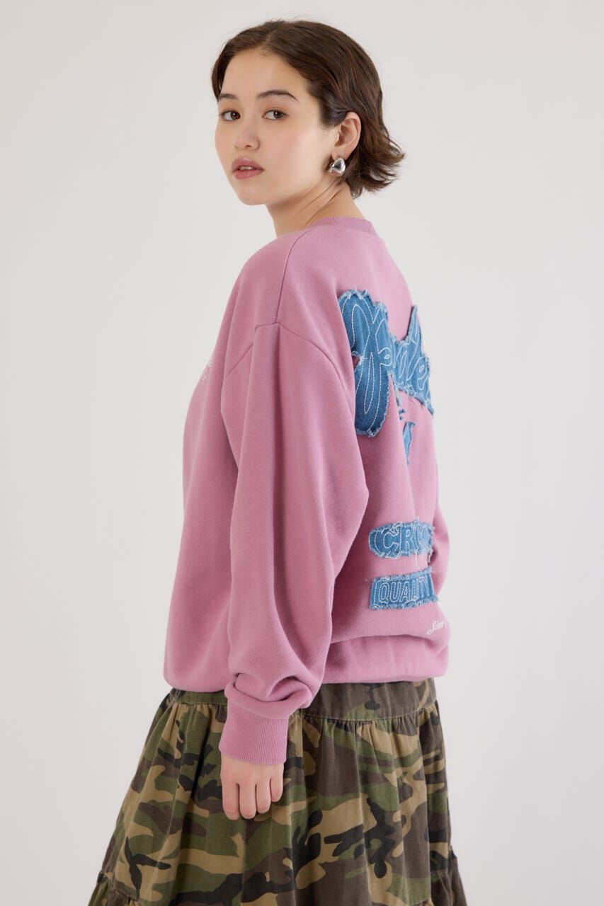 RODEO CROWNS「ロゴデニムパッチスウェットトップス」|パーカー|