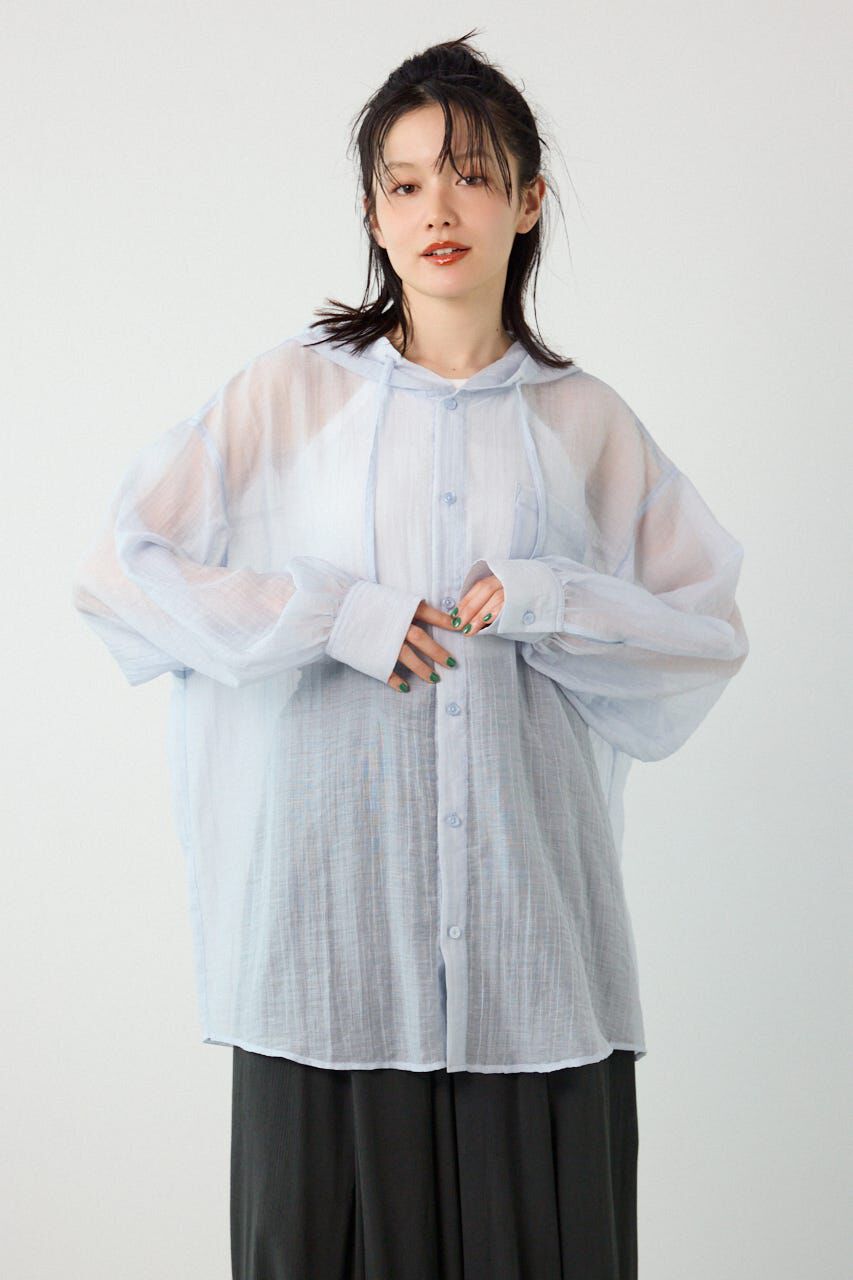 RODEO CROWNS「ワッシャーフーディーシャツ」|シャツ・ブラウス|