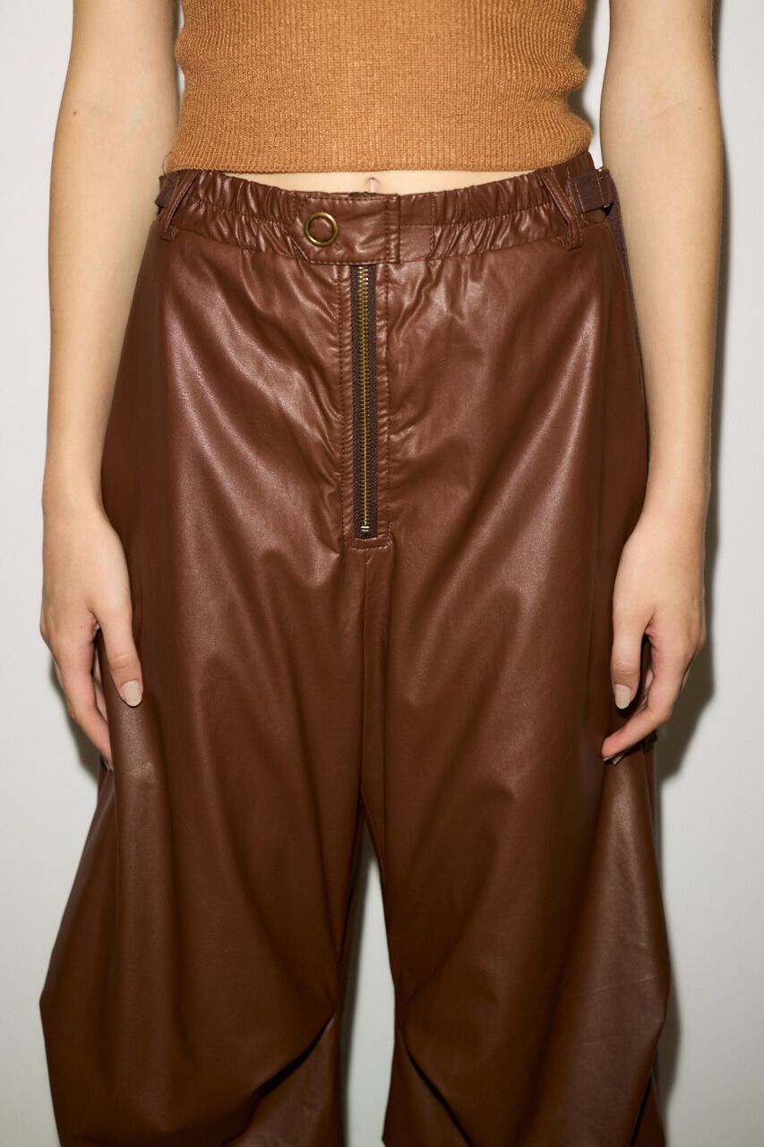 SLY「F／LEATHER LOOSE FLIGHT パンツ」|その他|