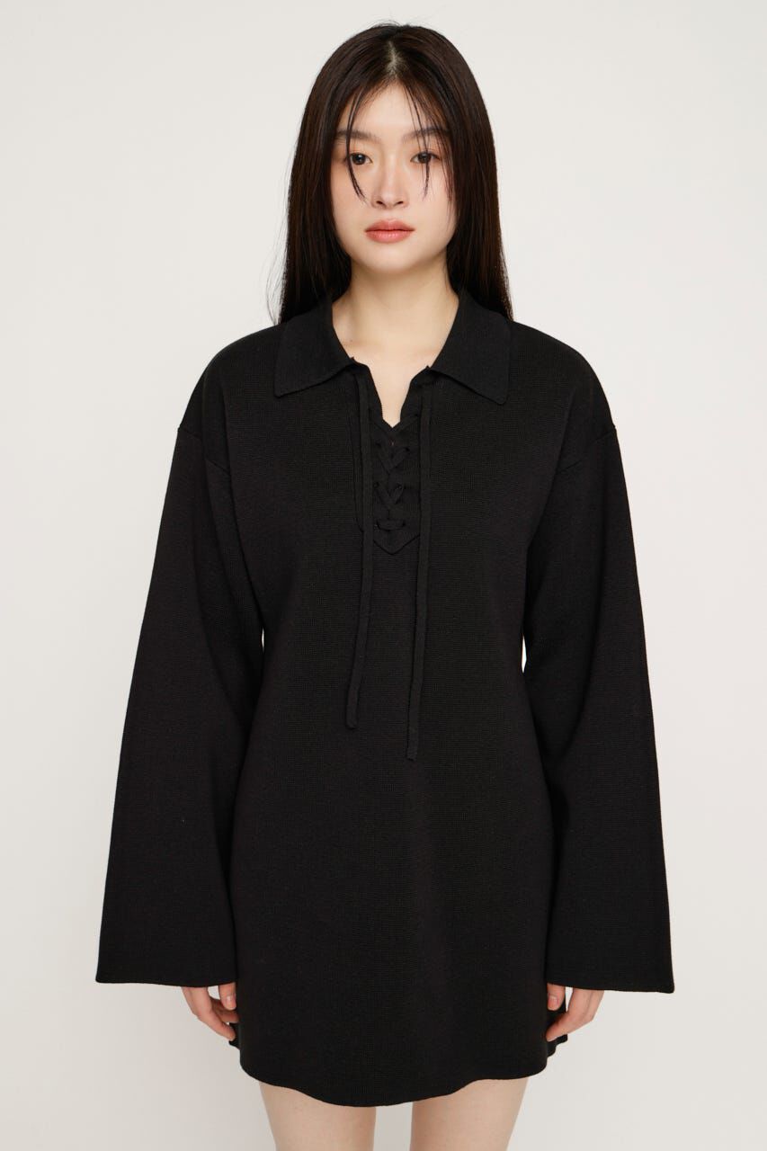 SLY「SKIPPER LACE UP ショートワンピース」|ワンピース|