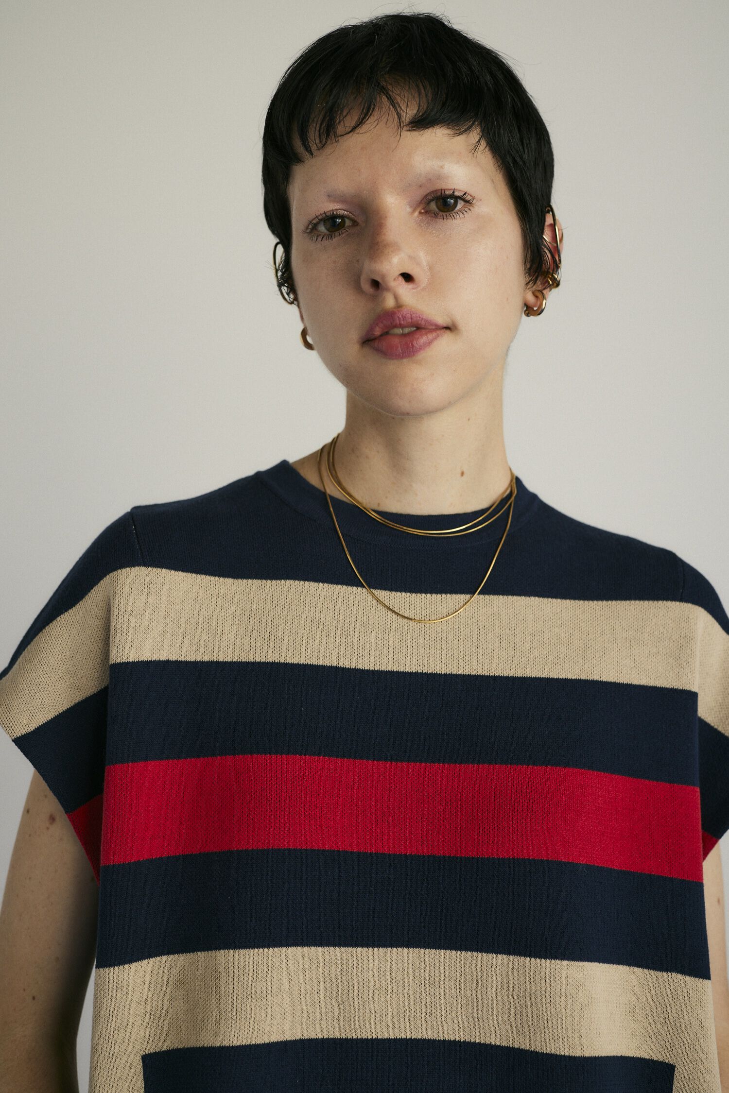 HeRIN.CYE「Square knit  one piece」|ワンピース|