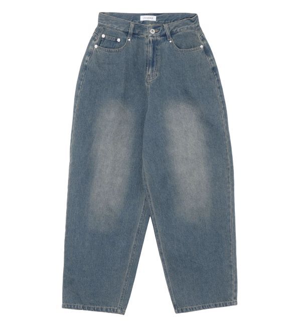 CALNAMUR「OVERDYE DENIM WIDE PT/オーバーダイデニムワイドパンツ」|デニム|