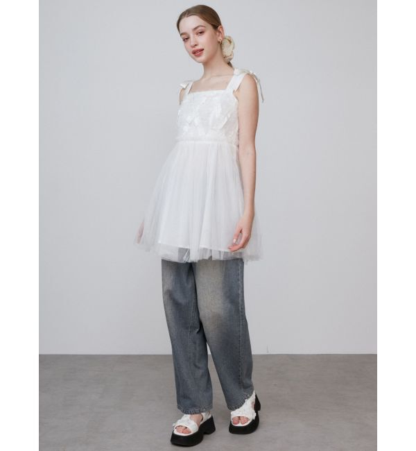 CALNAMUR「OVERDYE DENIM WIDE PT/オーバーダイデニムワイドパンツ」|デニム|