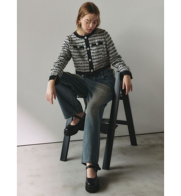 CALNAMUR「OVERDYE DENIM WIDE PT/オーバーダイデニムワイドパンツ」|デニム|