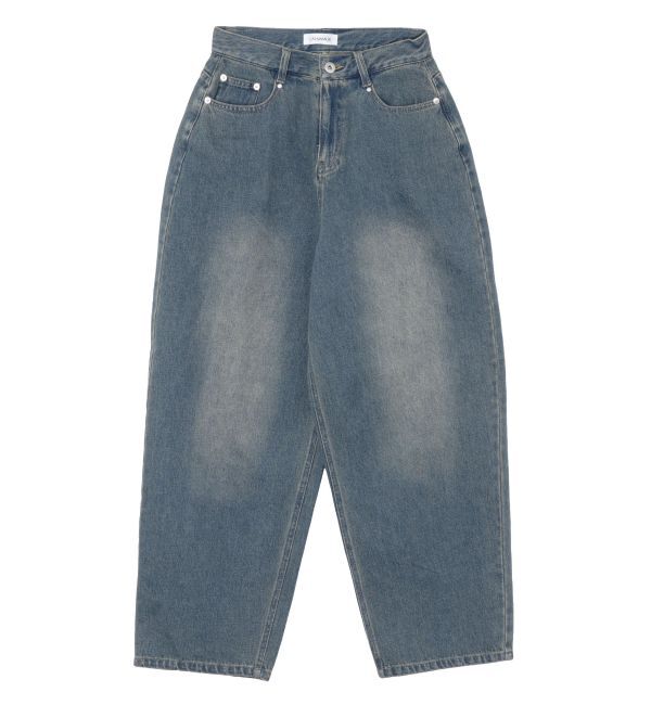 CALNAMUR「OVERDYE DENIM WIDE PT/オーバーダイデニムワイドパンツ」|デニム|