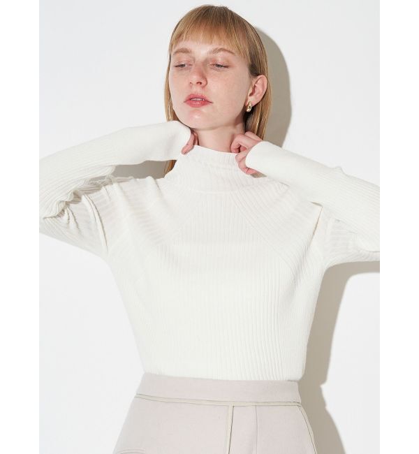 ELENDEEK「HIGH NECK WIDE RIB KT」|ニット・セーター|