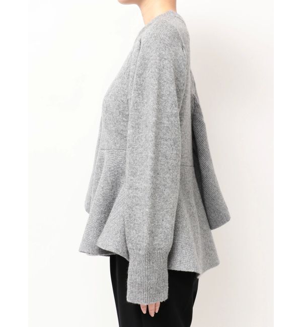 ELENDEEK「SHOULDER FRILL PEPLUM KT」|ニット・セーター|