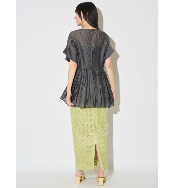 ELENDEEK「ROLL UP PEPLUM BL」|シャツ・ブラウス|