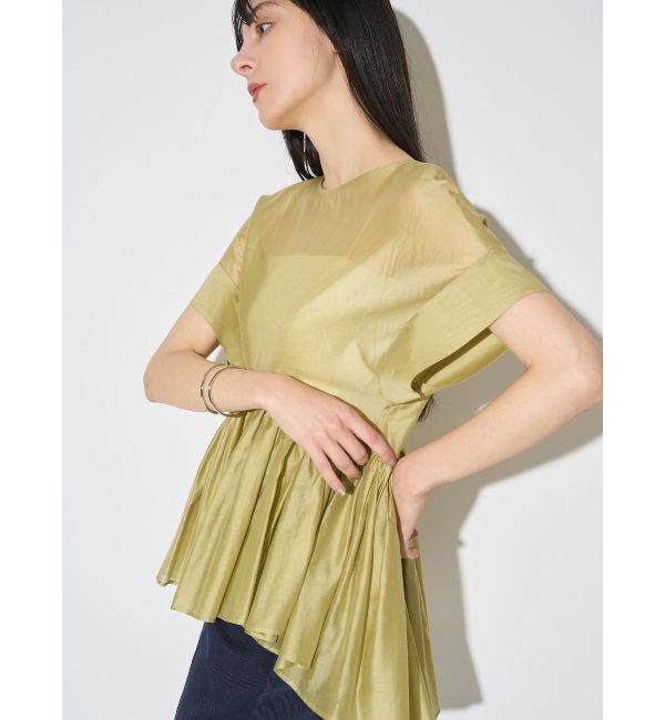 ELENDEEK「ROLL UP PEPLUM BL」|シャツ・ブラウス|