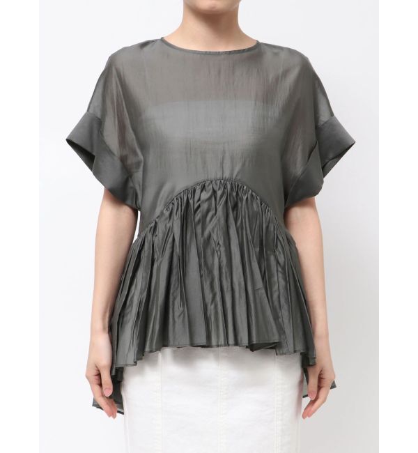 ELENDEEK「ROLL UP PEPLUM BL」|シャツ・ブラウス|