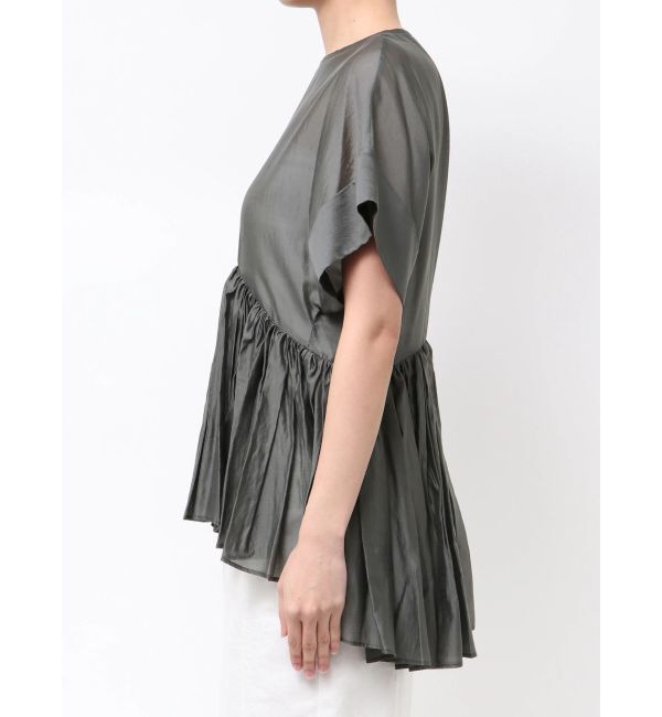 ELENDEEK「ROLL UP PEPLUM BL」|シャツ・ブラウス|