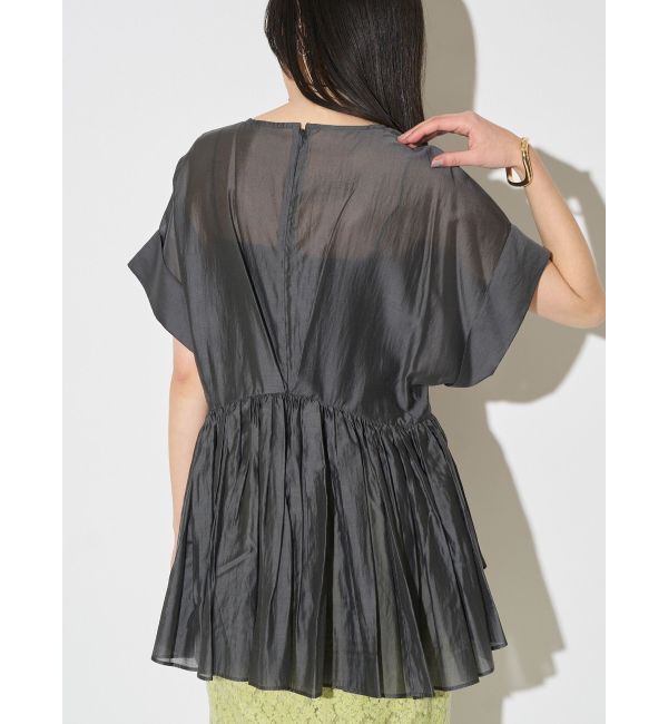 ELENDEEK「ROLL UP PEPLUM BL」|シャツ・ブラウス|