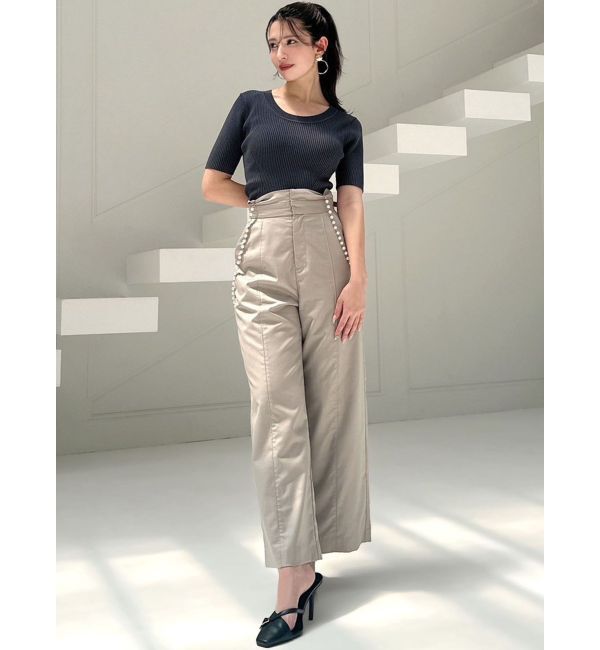 RESEXXY「ラウンドネックリブニットトップス」|ニット・セーター|