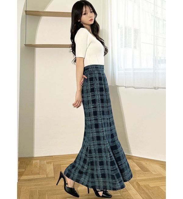 RESEXXY「ラウンドネックリブニットトップス」|ニット・セーター|