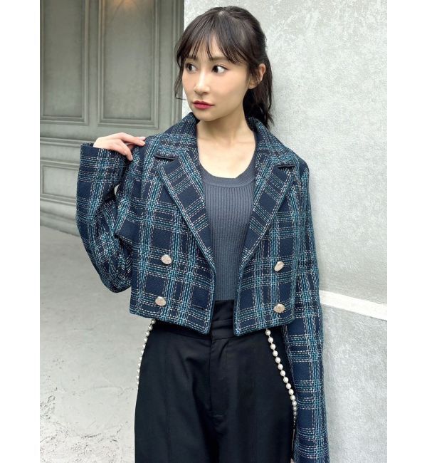 RESEXXY「ラウンドネックリブニットトップス」|ニット・セーター|