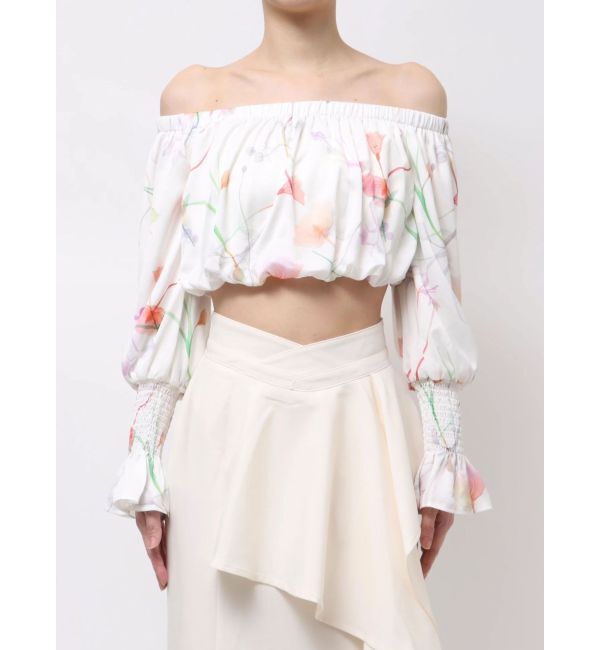 RESEXXY「【memorif.】フラワークロップドオフショルブラウス」|シャツ・ブラウス|