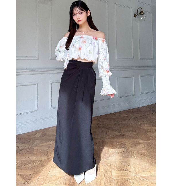 RESEXXY「【memorif.】フラワークロップドオフショルブラウス」|シャツ・ブラウス|