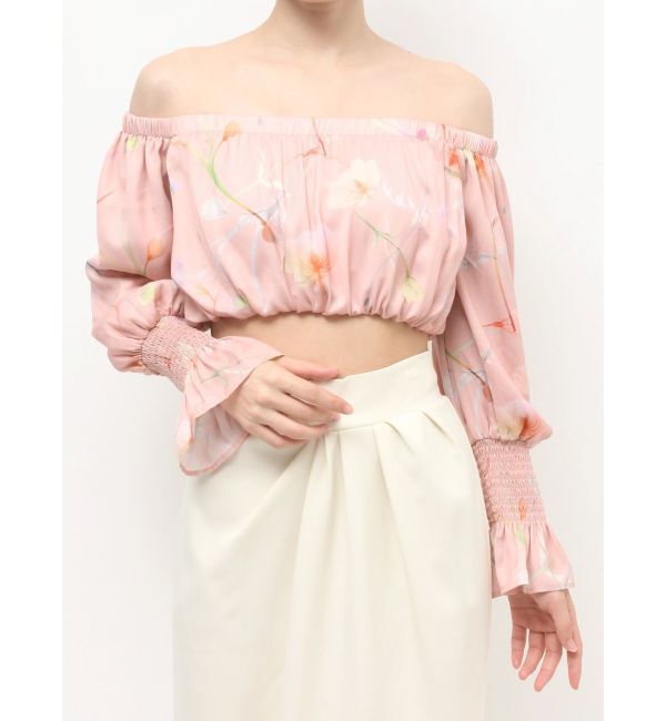 RESEXXY「【memorif.】フラワークロップドオフショルブラウス」|シャツ・ブラウス|