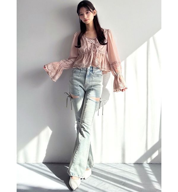 RESEXXY「エンブロイダリーレースブラウス」|シャツ・ブラウス|