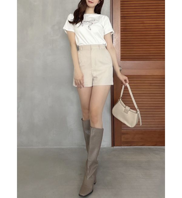 dazzlin「【SETUP】コンパクトショートパンツ※セットアップ対応」|その他|アイボリー