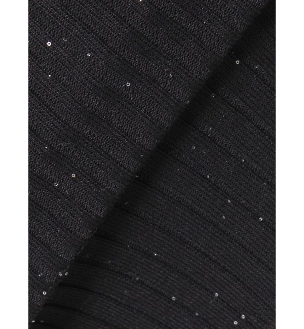 dazzlin「ハイネックミニスパンコールシアーニット」|ニット・セーター|