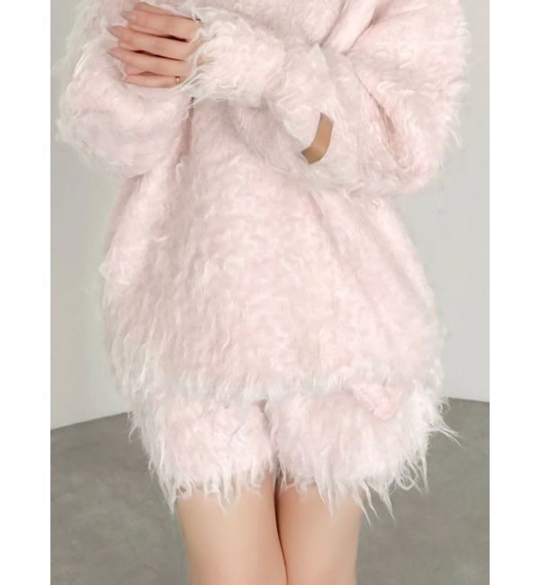 dazzlin「カールニットショートパンツ」|その他|ピンク