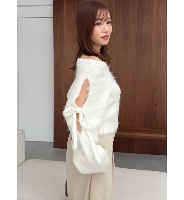 dazzlin「ルミナスカラーオフショルニット」|ニット・セーター|