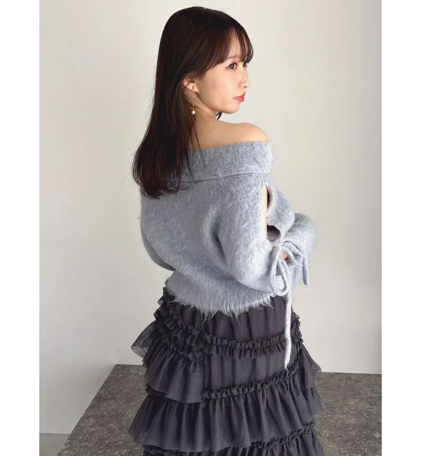 dazzlin「ルミナスカラーオフショルニット」|ニット・セーター|