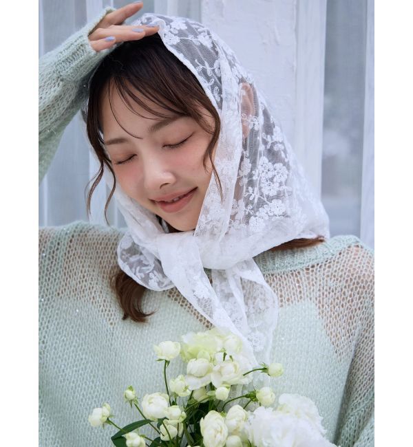 dazzlin「バックリボンスパンコールモヘアタッチニット」|ニット・セーター|