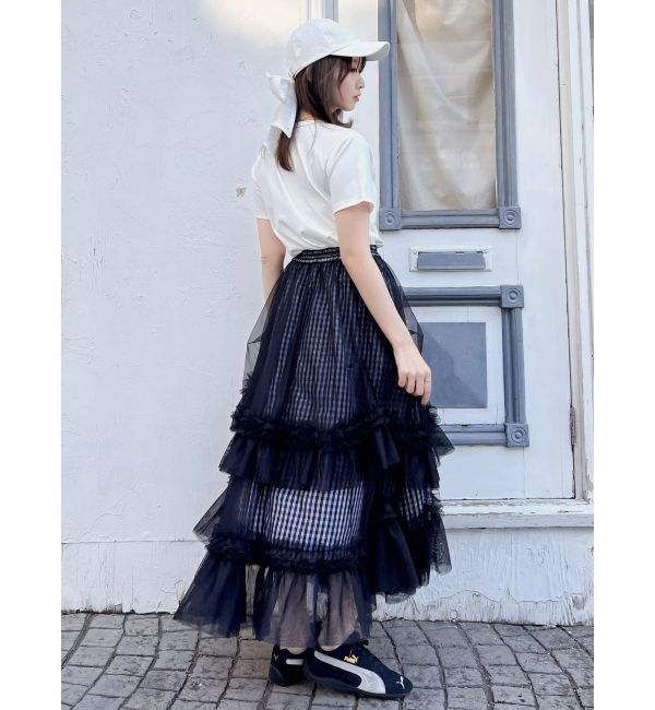 dazzlin「【UV】ラインストーングラフィックロゴTシャツ」|Tシャツ・カットソー|