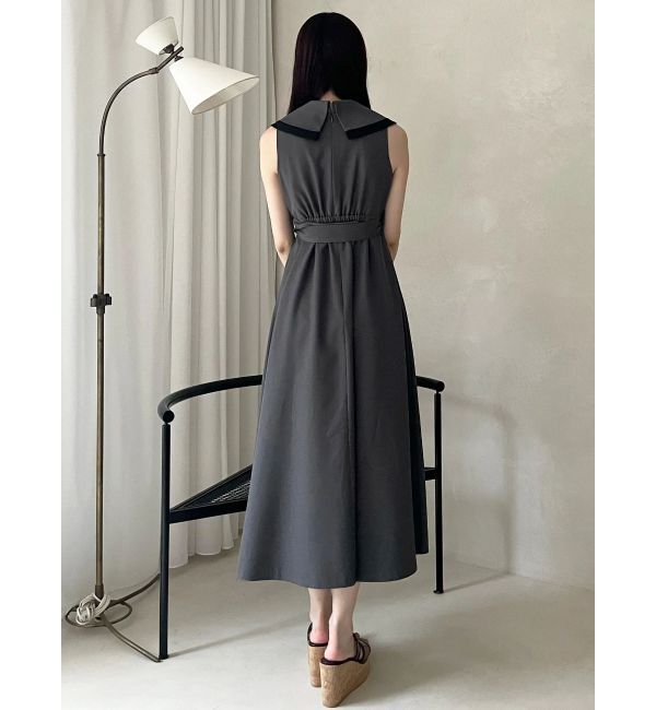 MERCURYDUO「バイカラートレンチフレアワンピース」|ワンピース|