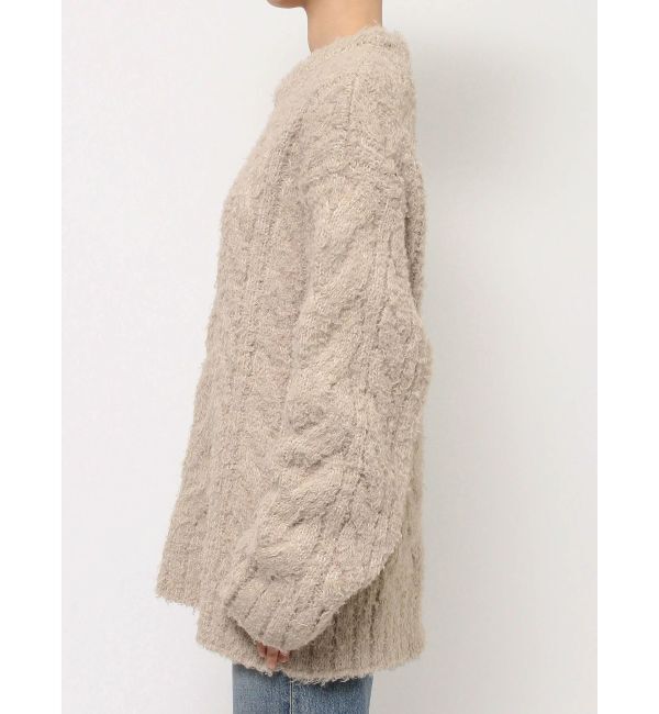 Ungrid「ビッグシルエットルーズケーブルニット」|ニット・セーター|