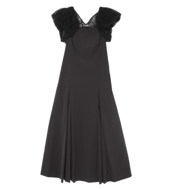 LAGUNAMOON「LADY3Dチュールボレロワンピース」|ドレス|ブラック