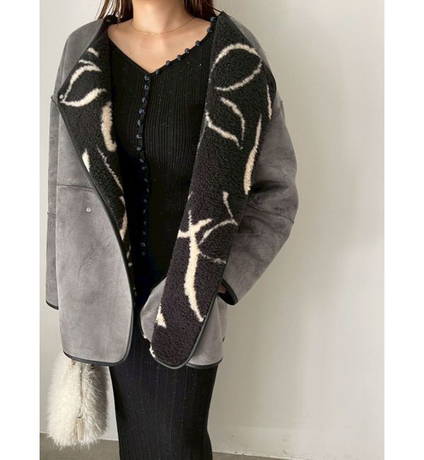 LAGUNAMOON「【REVIVAL】リバーシブルボアブルゾン」|その他|