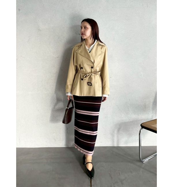 LAGUNAMOON「ミディアムトレンチコート」|トレンチコート|